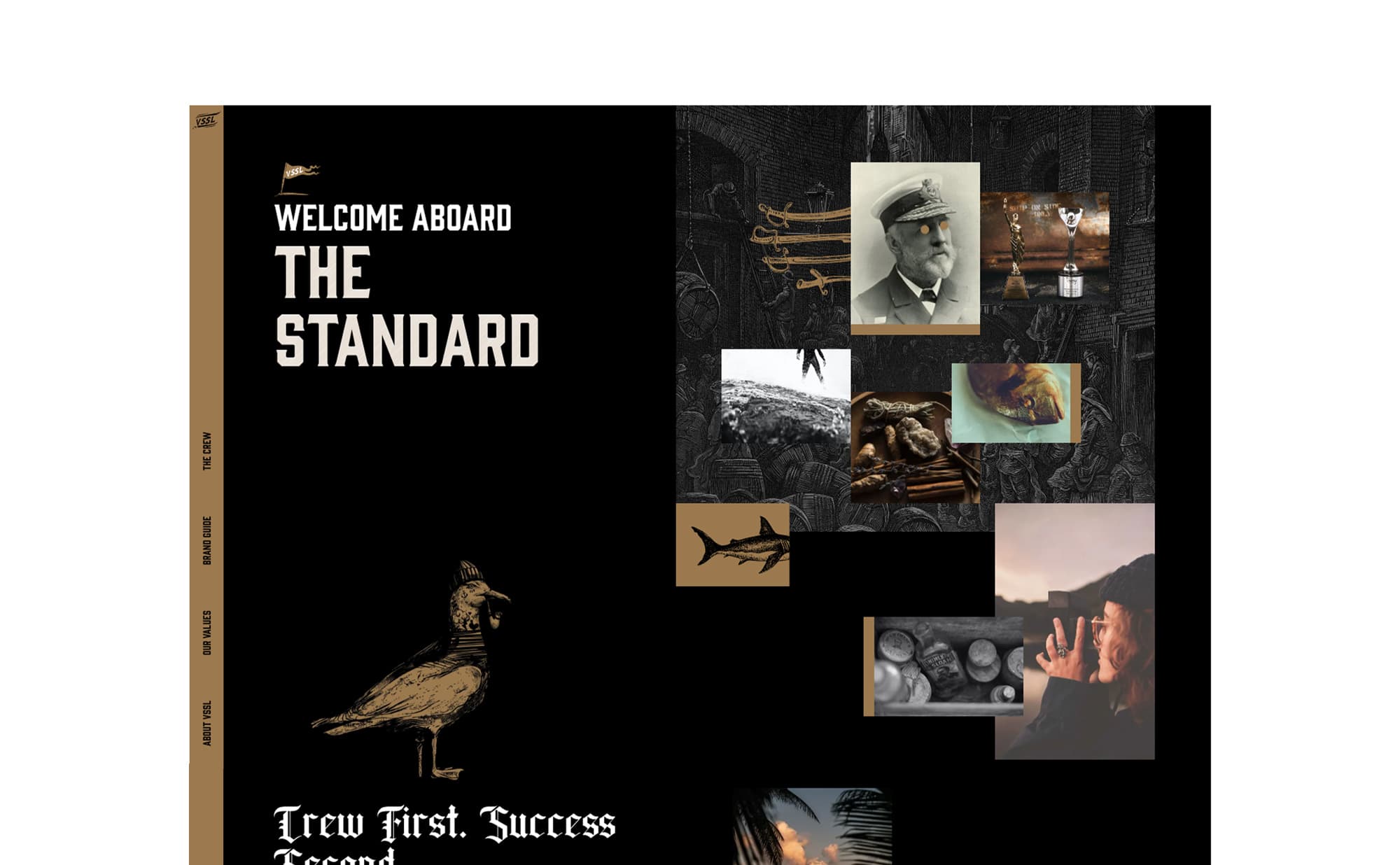 Homepage screen of The Standard site