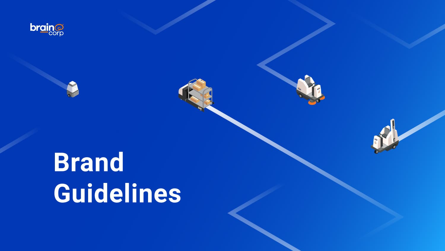 Brain Corp brand guide cover page