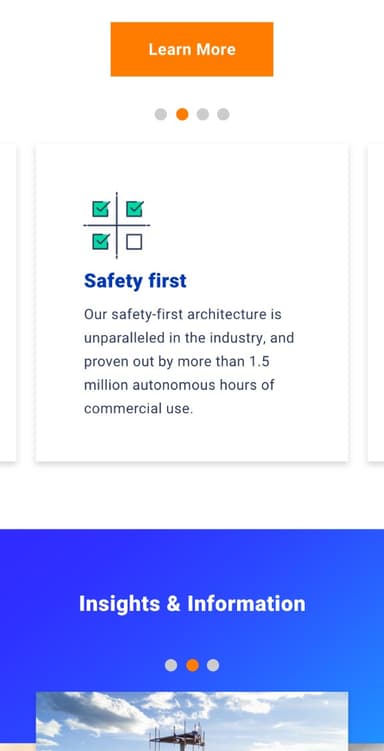 Brain Corp mobile design screen
